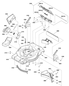 Deck Group (7502976) Diagram and Parts List for 7800906 (CSP22625FC-625 Series)(2012) Briggs and Stratton Lawn Mower